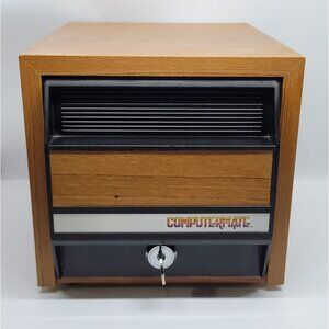 Computermate 5.25 in. Floppy Disk Storage Bin with Lock & Key